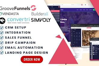 do groove funnel, vendasta, convertri, simvoly, builderall, sales funnel