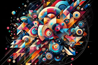 create an breathtaking abstract art for you