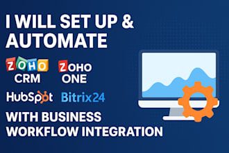 setup zoho crm one hr system with zoho people, recruit, and learn automation
