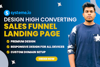 build your high converting systeme io sales funnel and landing page
