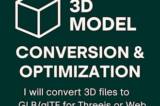 convert and optimize 3d models to gltf glb for threejs webgl