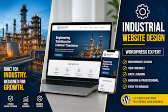 develop a professional wordpress website for industrial and technical companies