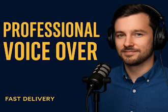 do a professional voiceover for your youtube video