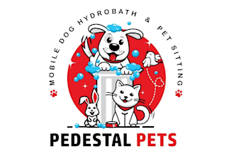 design custom pet animal dog cat horse and veterinary logo for your business
