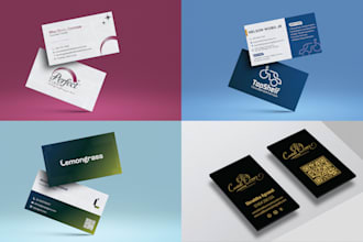 do modern, luxury, unique , minimalist business card and thankyou card design