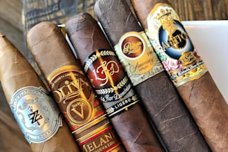 do a modern and vintage cigar label or cigar logo design