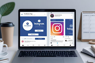 create and design professional facebook and instagram pages