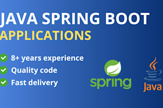 develop scalable java spring boot backend applications