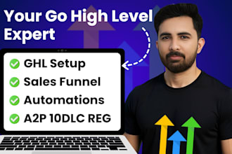 be your gohighlevel expert to setup highlevel website funnel workflow automation