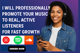 organically promote your youtube spotify soundcloud music to real fans