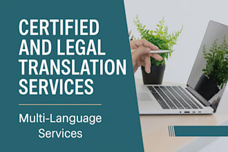 provide certified and legal translation services