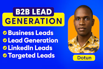 do linkedin lead generation and prospect list building