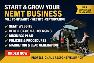 design nemt medical transportation website with booking and compliance