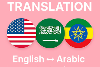 translate english, arabic, and amharic accurately