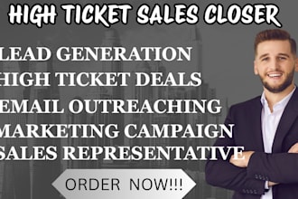 be your high ticket sales closer company sales agent cold calling close deals