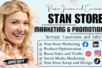 do stan store marketing , stan store sales funnel and promotion