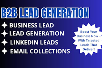 do b2b lead generation, lead list and email list building