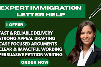 write a persuasive immigration appeal or petition letter