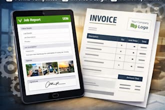 do custom servicem8 forms and invoice template