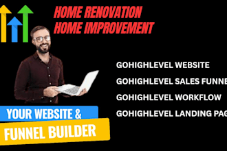 build gohighlevel home renovation, improvement, remodeling or plumbing website
