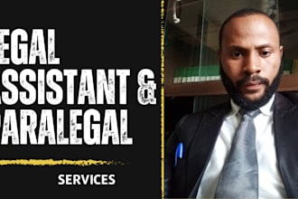 legal assistant and provide paralegal services