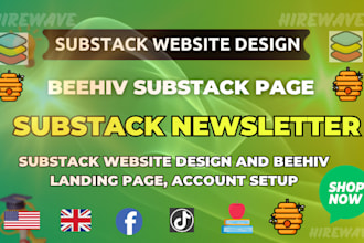 substack website beehiiv expert, design beehiiv newsletter, substack setup