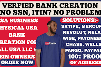 usa bank creation, mercury, stripe, wise, revolut for all USA llc owners