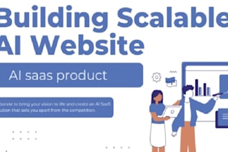develop saas ai website, ai app, saas ai chatbot, ai companion app