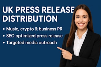 do press release distribution music crypto and business press release
