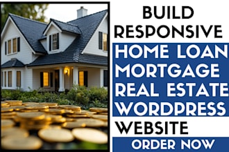 build home loan mortgage or real estate wordpress website