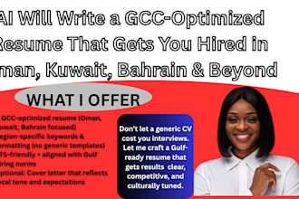 write a gcc optimized resume that gets you hired in oman, kuwait, bahrain