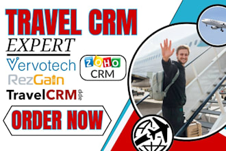 setup travel crm zoho dmc platform rezgain tourplan hubspot travefy vervotech