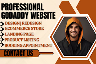 develop godaddy hostinger website redesign godaddy ecommerce store landing page