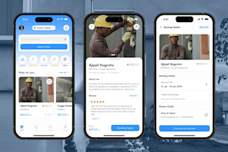 develop a local service marketplace website, service booking, like thumbtack
