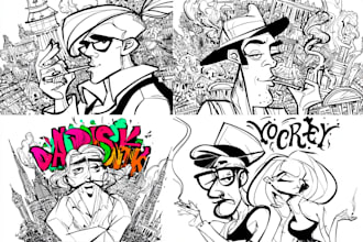 draw cute doodle and doodle art illustration for any purpose