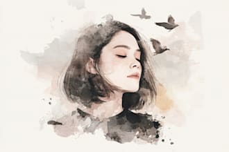 do book illustration in watercolor