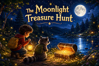 draw beautiful cute children book illustration for your children story book