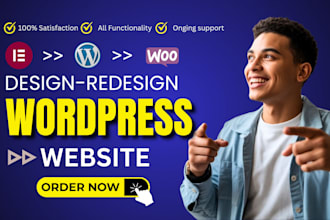 build wordpress landing page wordpress website design wordpress website redesign