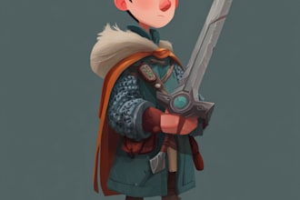 make professional characters for 2d games in unity