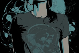 create vector art illustration for t shirt design
