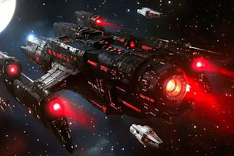 sculpt 3d spaceship model,3d star war spaceship model,3d space cruiser model stl
