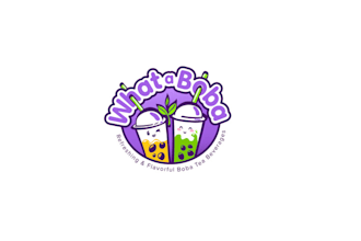 create fun memorable boba tea shop logo