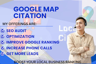 create 100 google map citations for gmb ranking and powerful local SEO boost