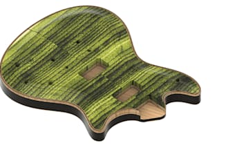 do a 3d cnc machinable guitar model