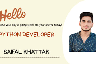 be your python and ai solution expert