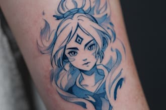 make anime tattoo design