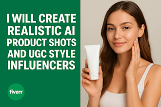create realistic ai product shots and ugc style influencers