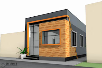 design 3d tiny house barndominium container home small cabin or farmhouse plan