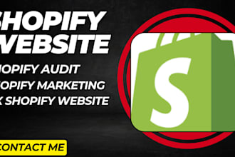 fix shopify store with cro audit store speed product listing sales