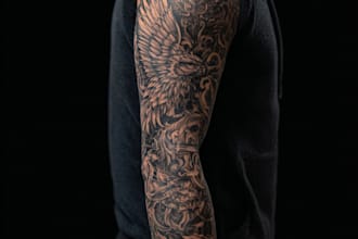 custom tattoo design, tattoo sleeve